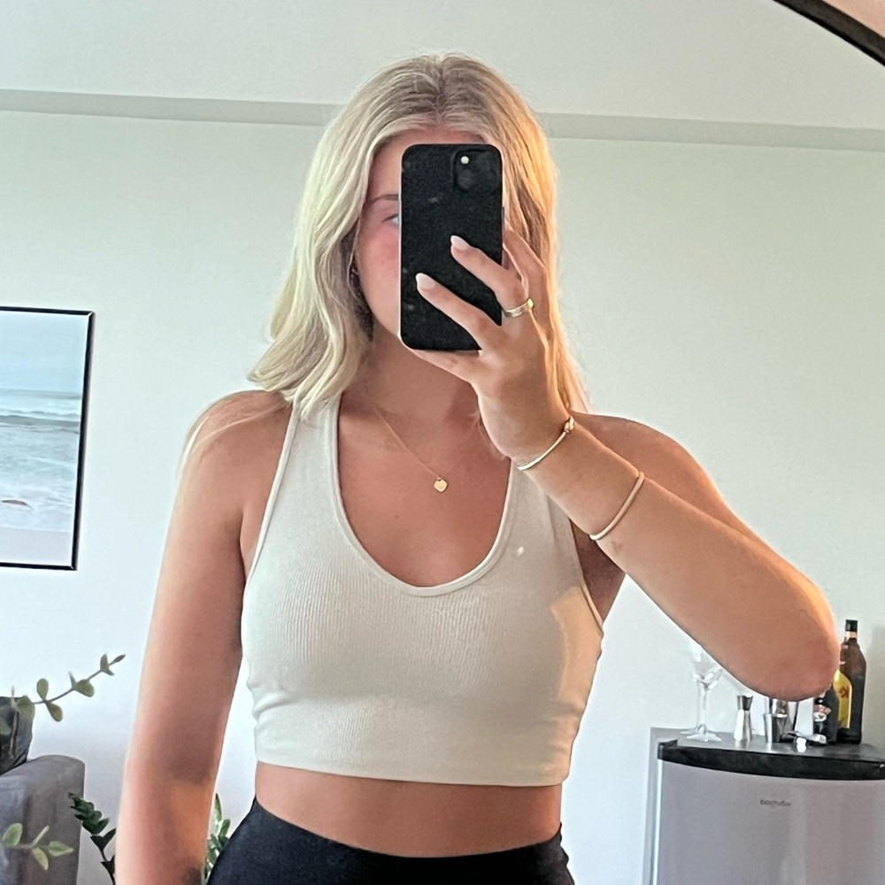 Zara cropped racer back